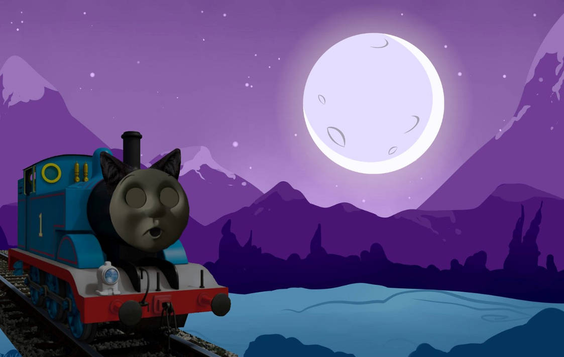 Thomas The Were-Engine Howling At The Moon by 22Tjones on DeviantArt