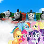 The Mane 7 Spike And The Steam Team