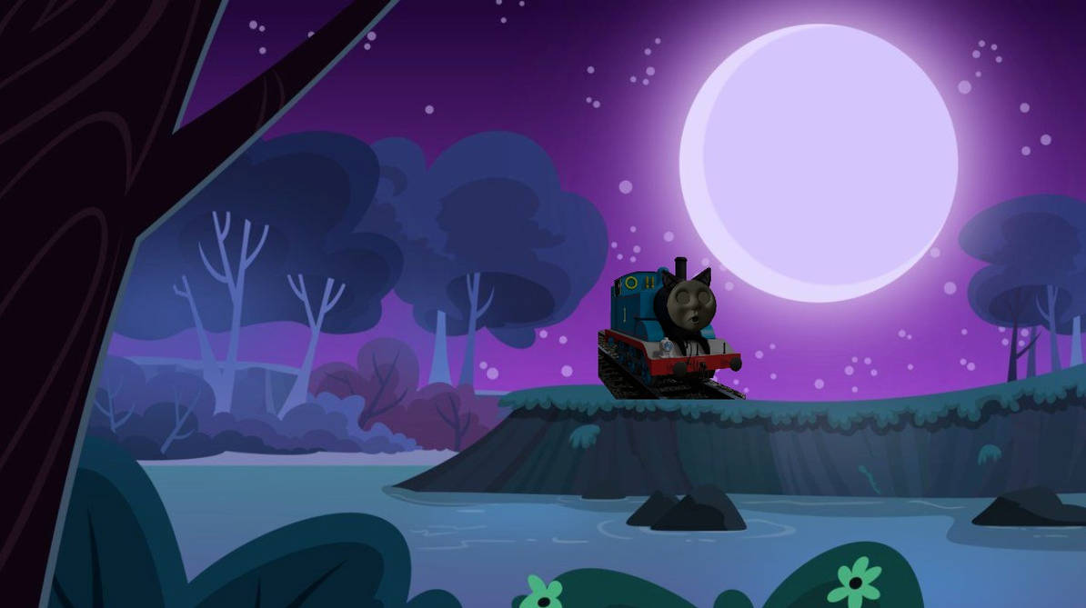 Thomas The Were Engine Howling At The Moon V2 by 22Tjones on DeviantArt