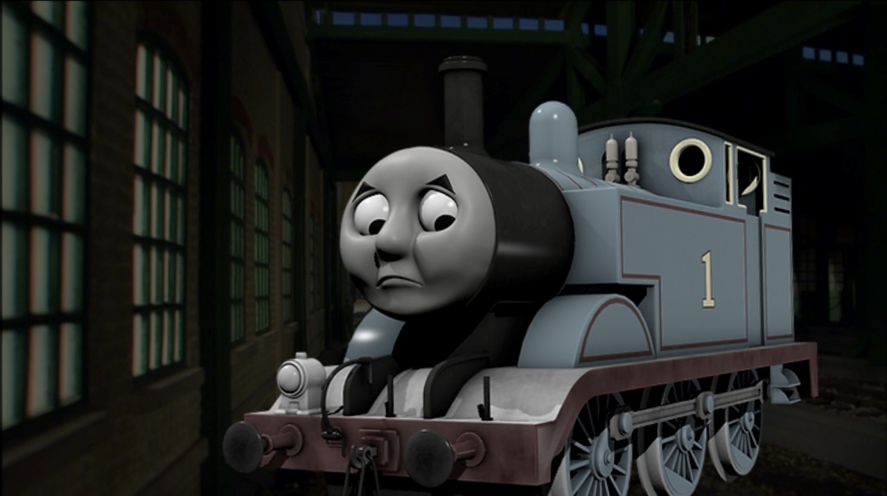 Thomas Sad In The Shed by 22Tjones on DeviantArt