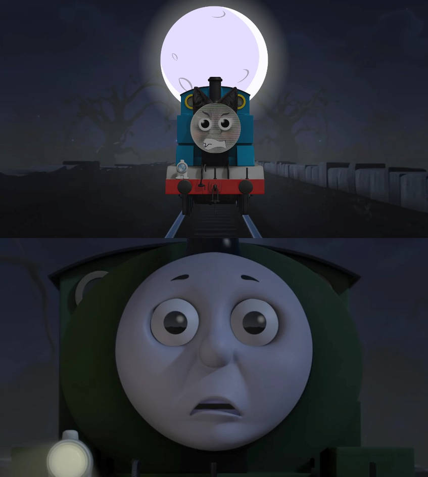 Percy Scared Of Thomas The Were-Engine V2 by 22Tjones on DeviantArt