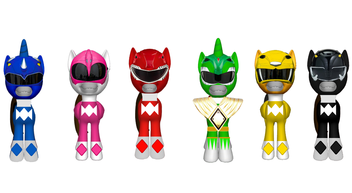 Mighty Morphin Power Rangers Ponies Vector by 22Tjones on DeviantArt