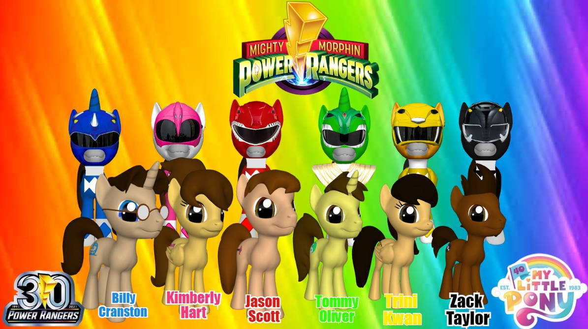 Mighty Morphin Power Rangers Ponies by 22Tjones on DeviantArt