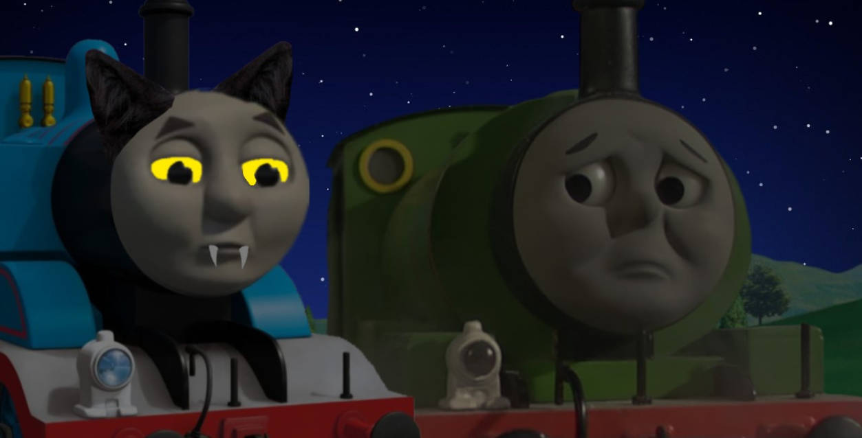 Percy Confronts Thomas (Thomas The Were-Engine) by 22Tjones on DeviantArt