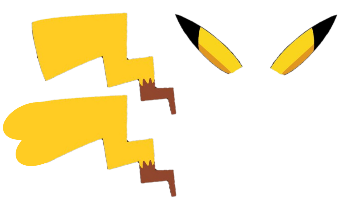 Pikachu Ears And Tail Base by 22Tjones on DeviantArt Pikachu Ears And Tail Base by 22Tjones on DeviantArt