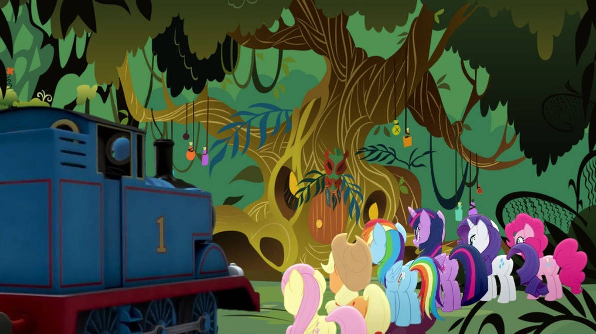 At Zecora's Hut (Thomas The Were Engine) by 22Tjones on DeviantArt