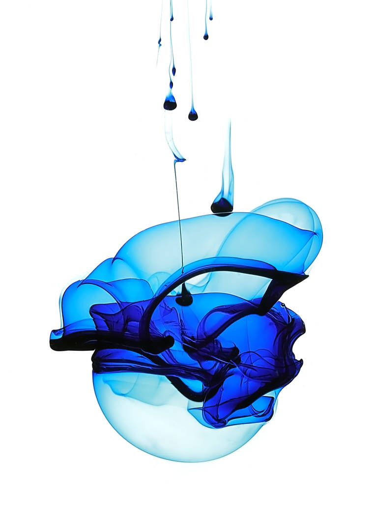 Blue Ink in Water by kokoShadow on DeviantArt