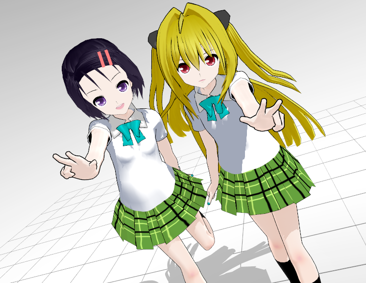 Mmd Wip Haruna Sairenji And Konjiki No Yami By Domotaku On Deviantart