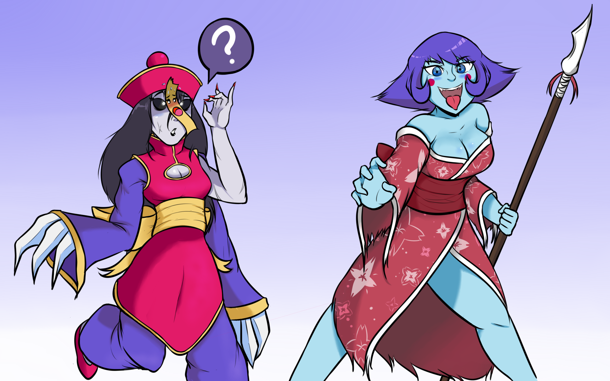 -KI + Darkstalkers- Ghostly Costume Swap