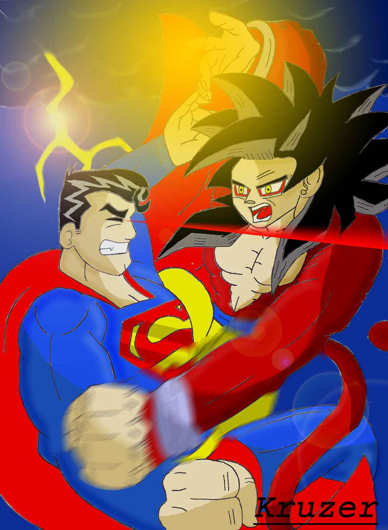 SuperMan Vs Goku By Kruzer On DeviantArt.