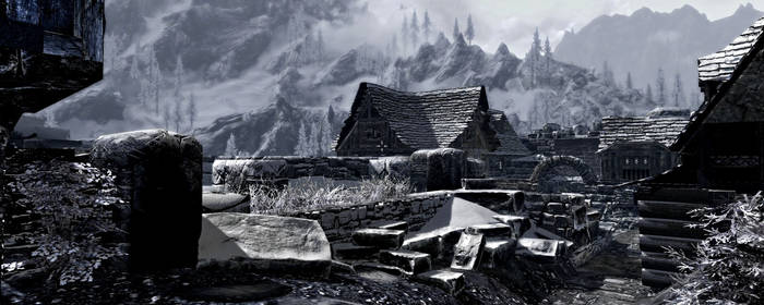 Skyrim : ravaged city