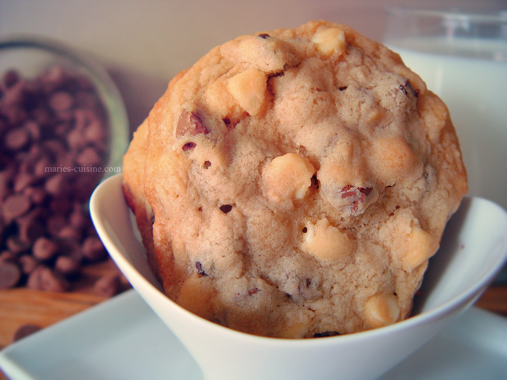 Triple Chocolate Chip Cookies