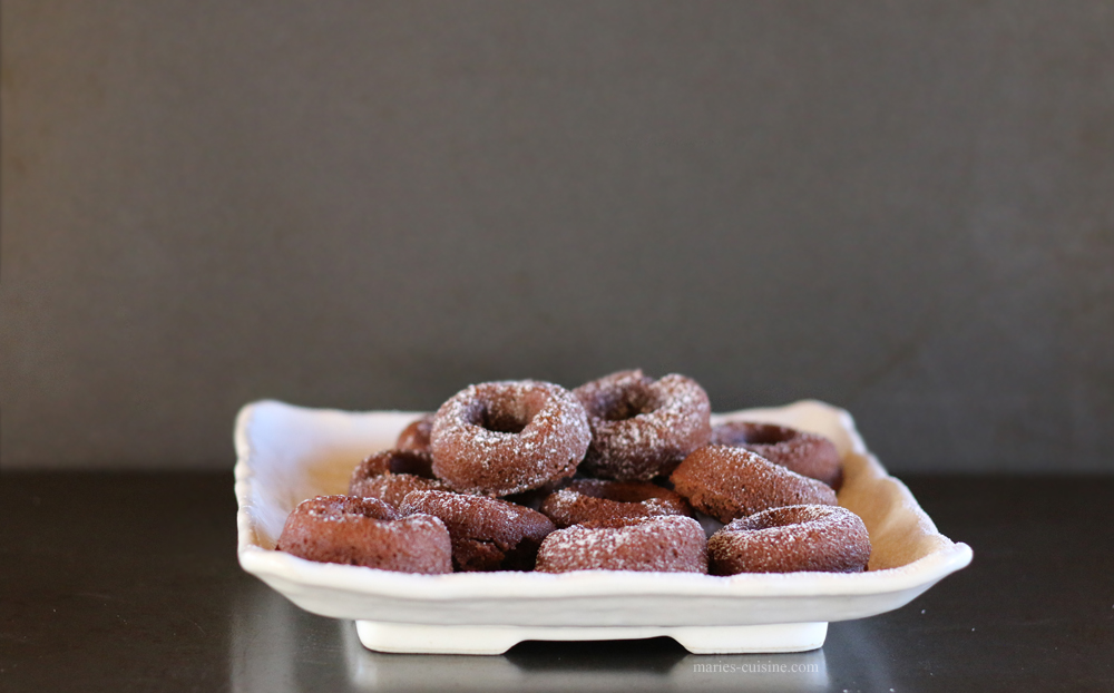 Oven baked mini Nutella donuts