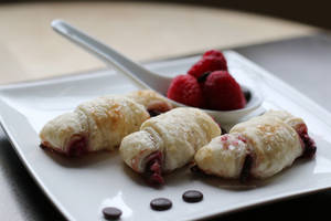 Raspberry Chocolate Roll-ups