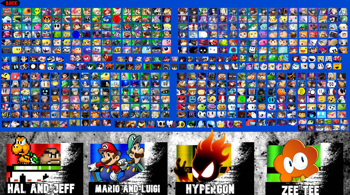 Full Smash Roster (Old) by kjbo8 on DeviantArt