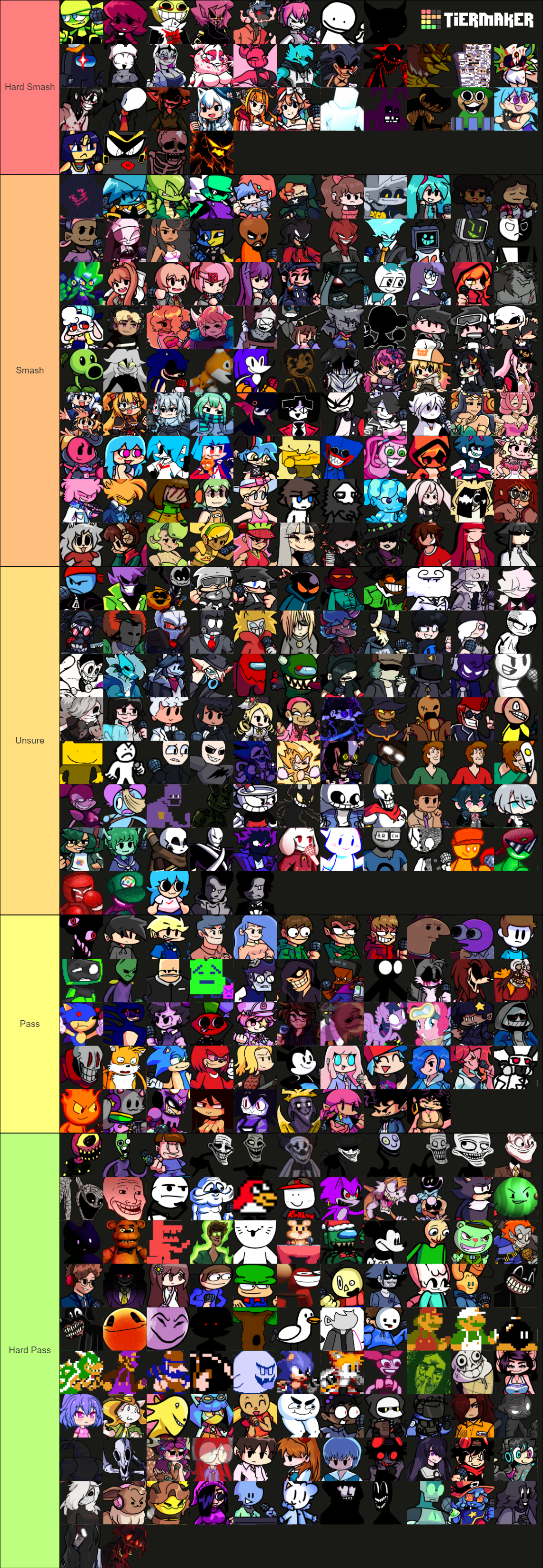 FNF Smash or Pass tier list by lolfnf117 on DeviantArt