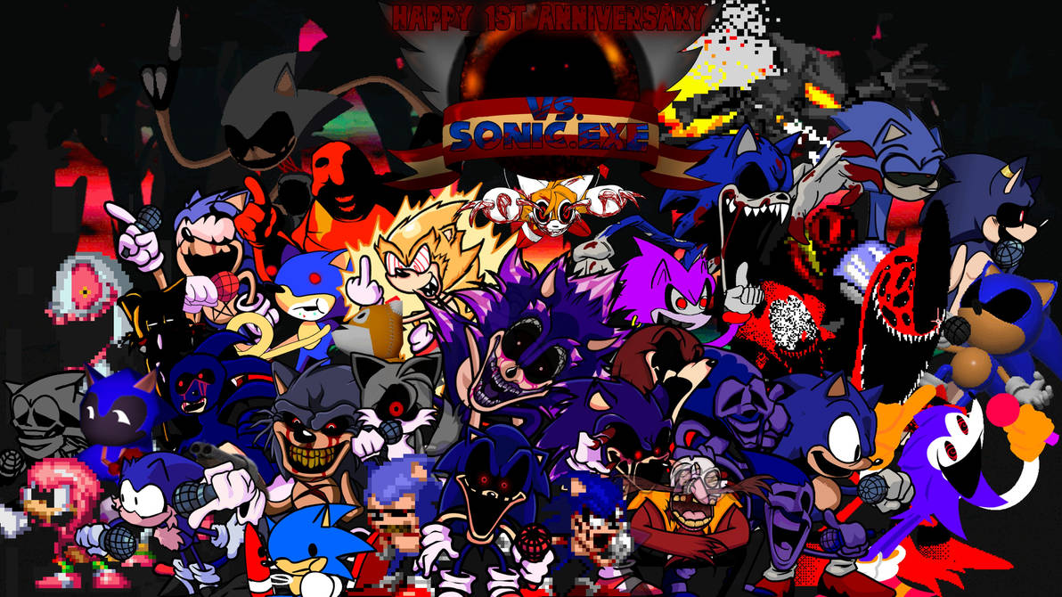 Happy 1st Anniversary Vs. Sonic.EXE by kjbo8 on DeviantArt