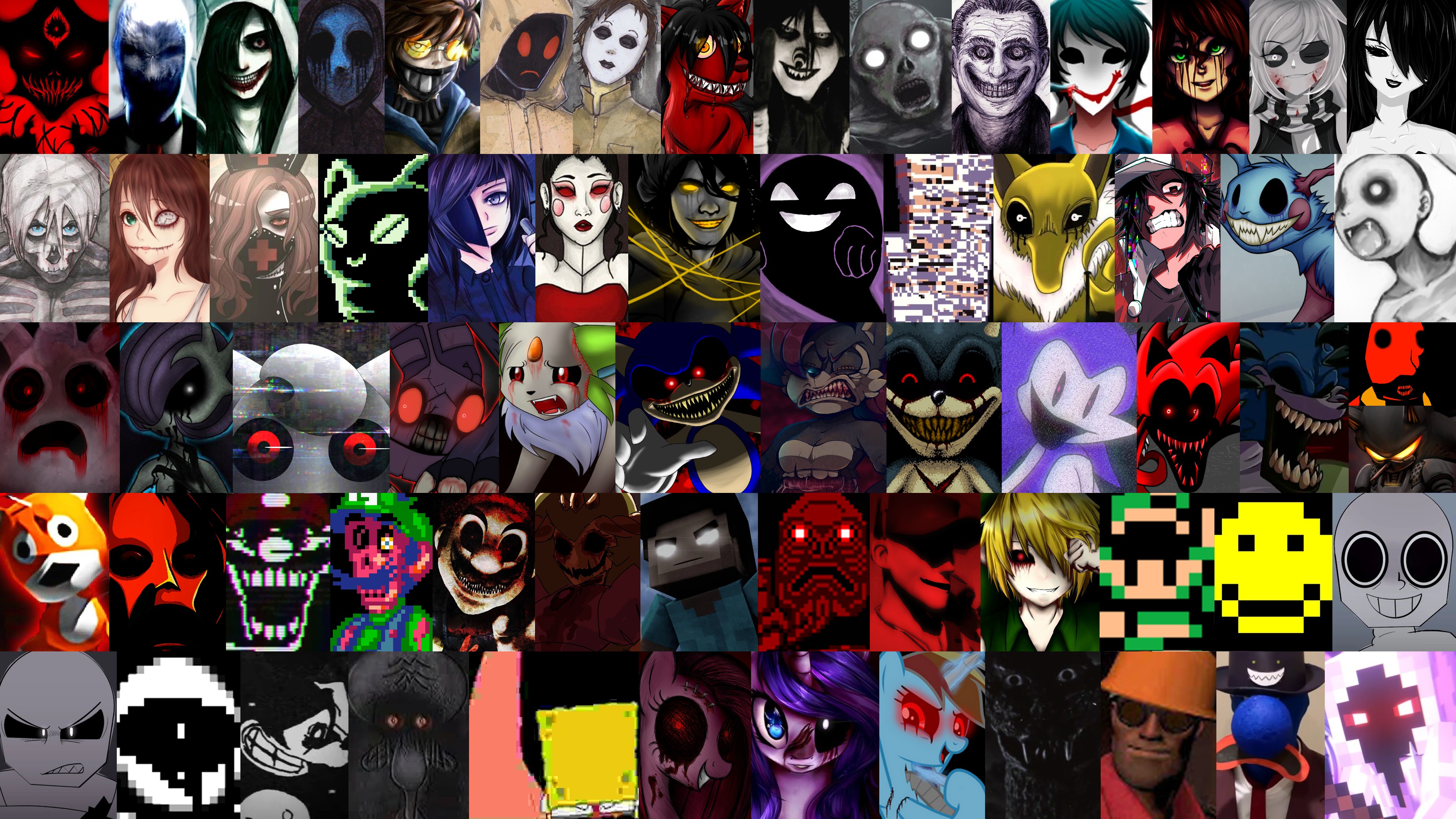 My Ultimate Favorite Creepypasta Villains by kjbo8 on DeviantArt