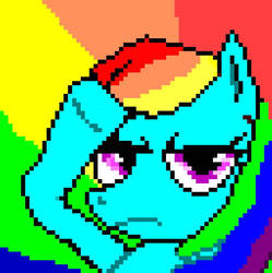 RainbowDash 8 bit mugshot