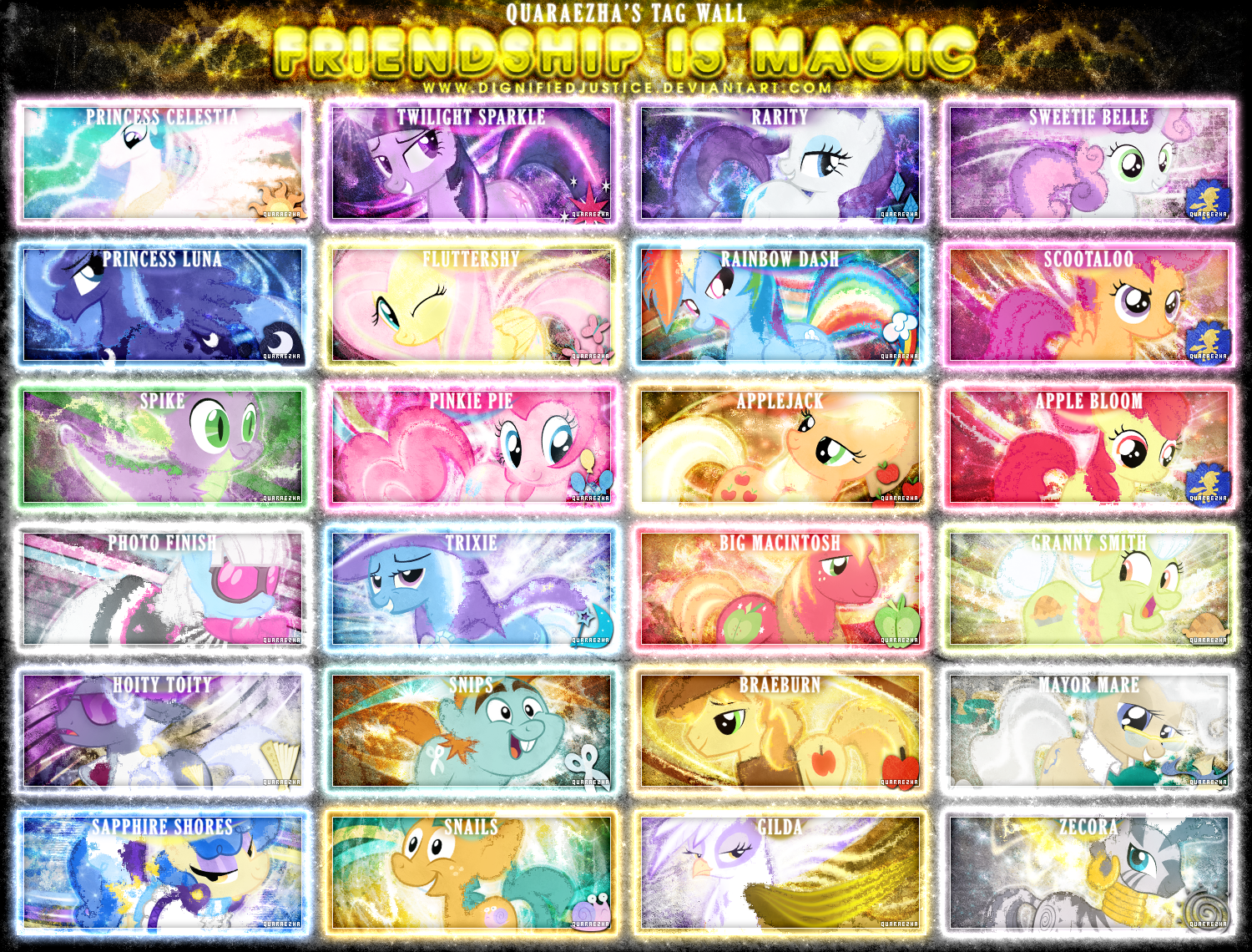 Friendship is Magic Tag Wall 4 by Paradigm-Zero