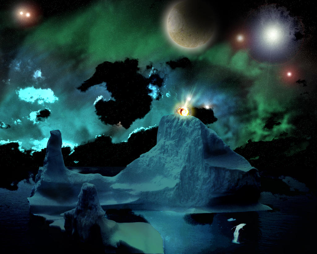 Space Wave at the pole by B-In-F