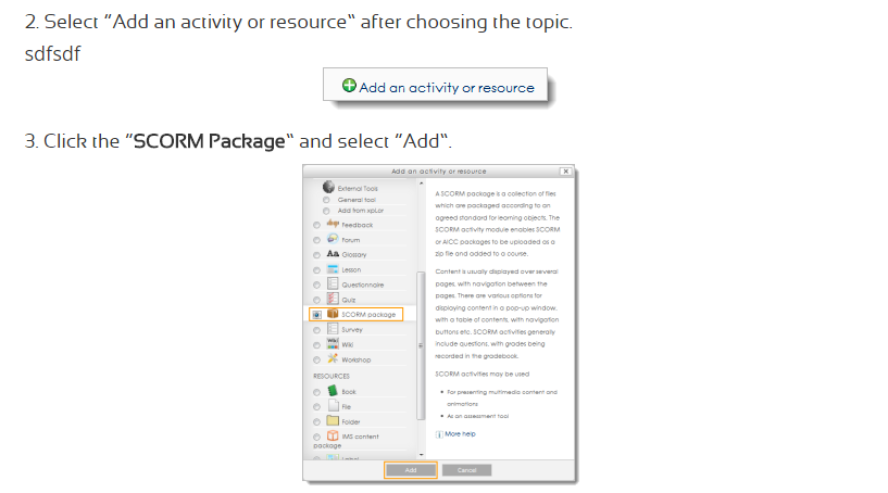 Scorm Moodle Example Create a SCORM Package in Moodle by wp-service on DeviantArt
