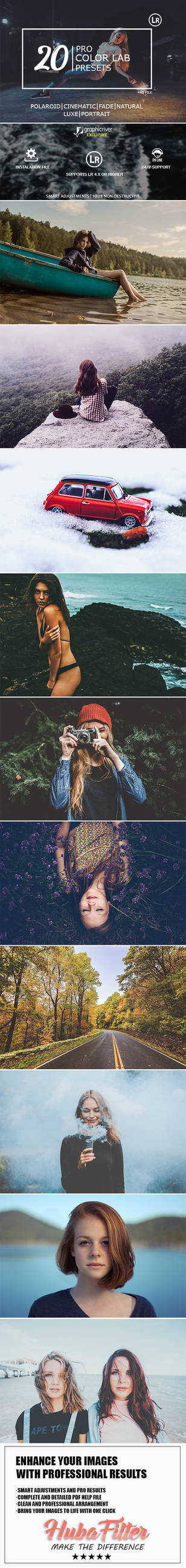 20 Color Lab Lightroom Presets