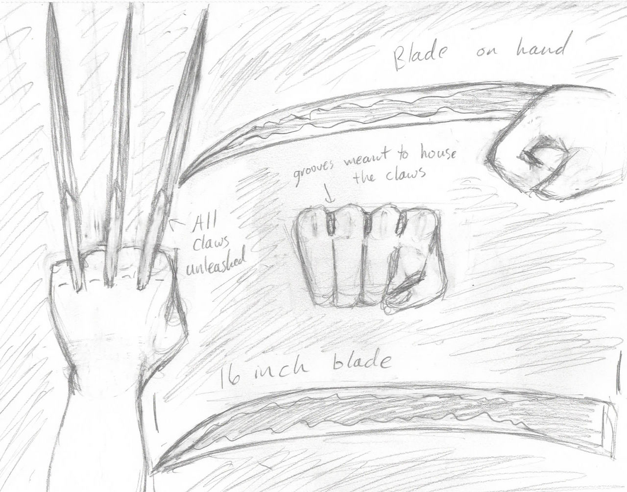 Commission Design: Wolverine Claws design by SebastiansSire on DeviantArt