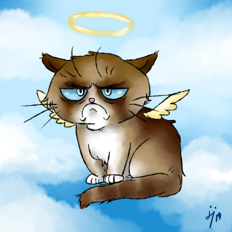 Grumpy Cat Rip Deviantart Grumpy Cat by IliDrawsStuff on DeviantArt