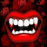Vampire Red Bloody Mouth