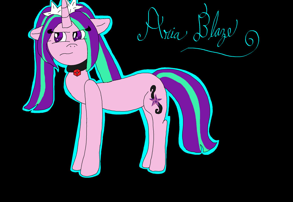 .:Aria blaze- pony version:. by Cosmic-Cat97 on DeviantArt