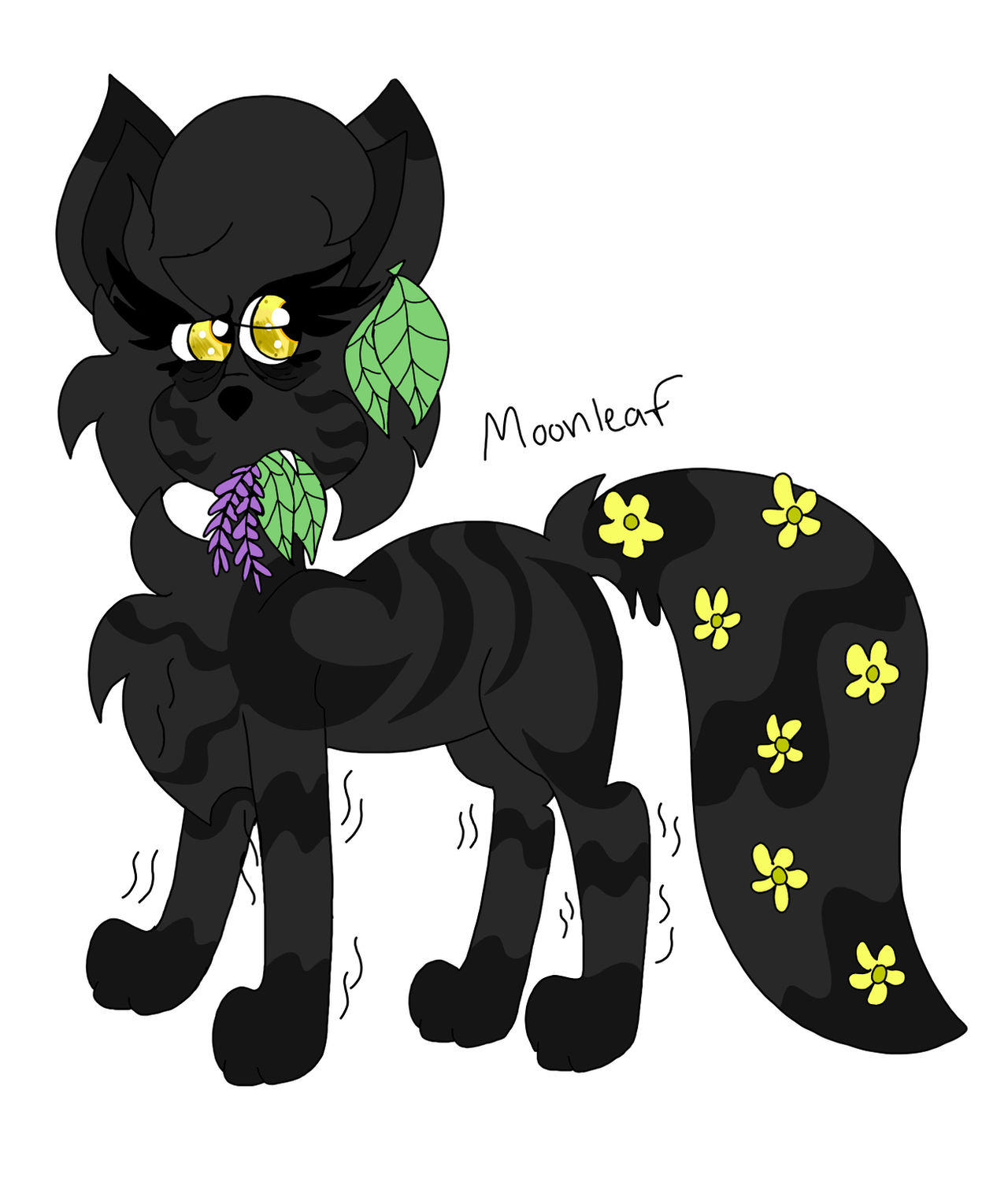 Moonleaf Scratch .:Warriors OC- Moonleaf re-design:. by Cosmic-Cat97 on DeviantArt