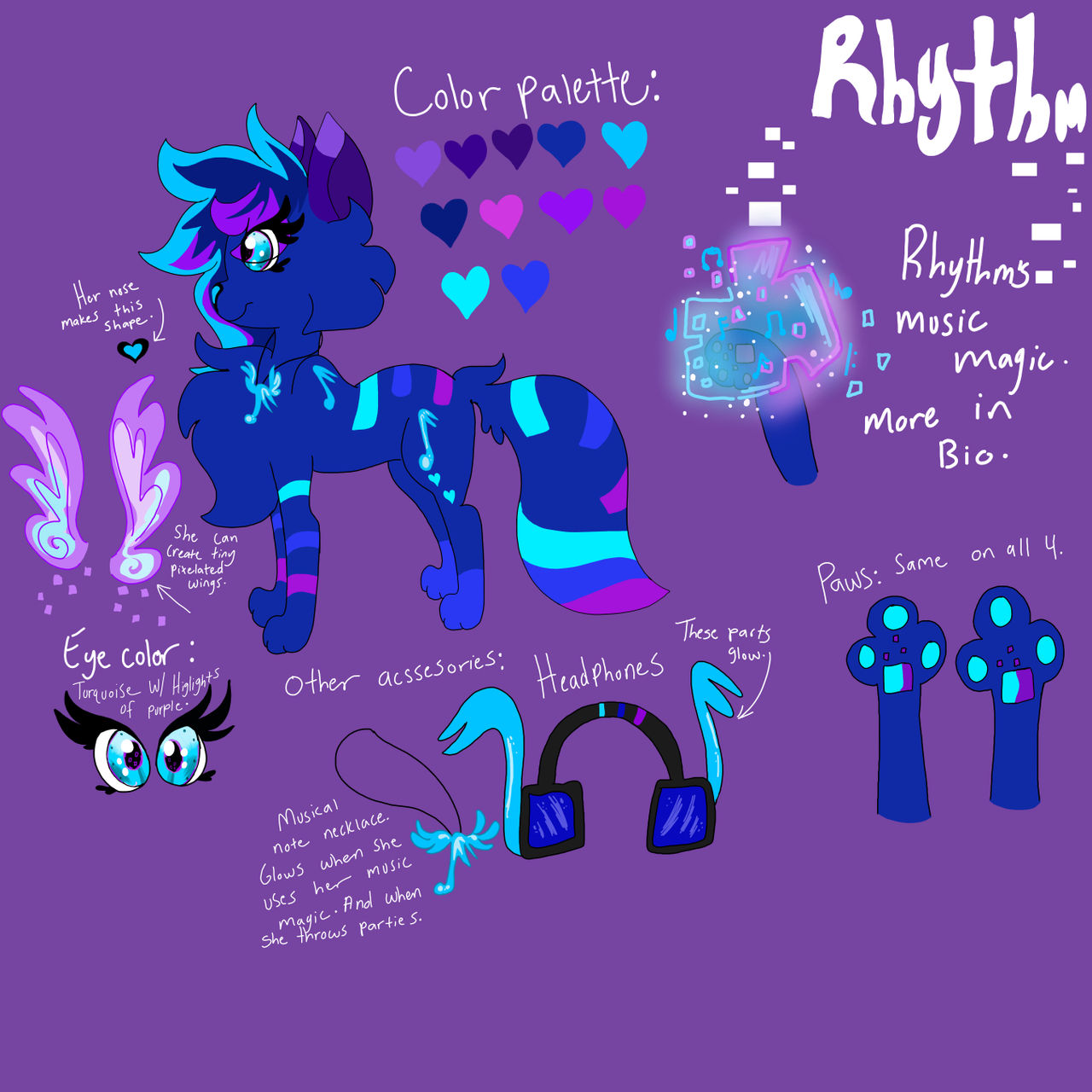 .:Rhythm ref 2023:. by Cosmic-Cat97 on DeviantArt