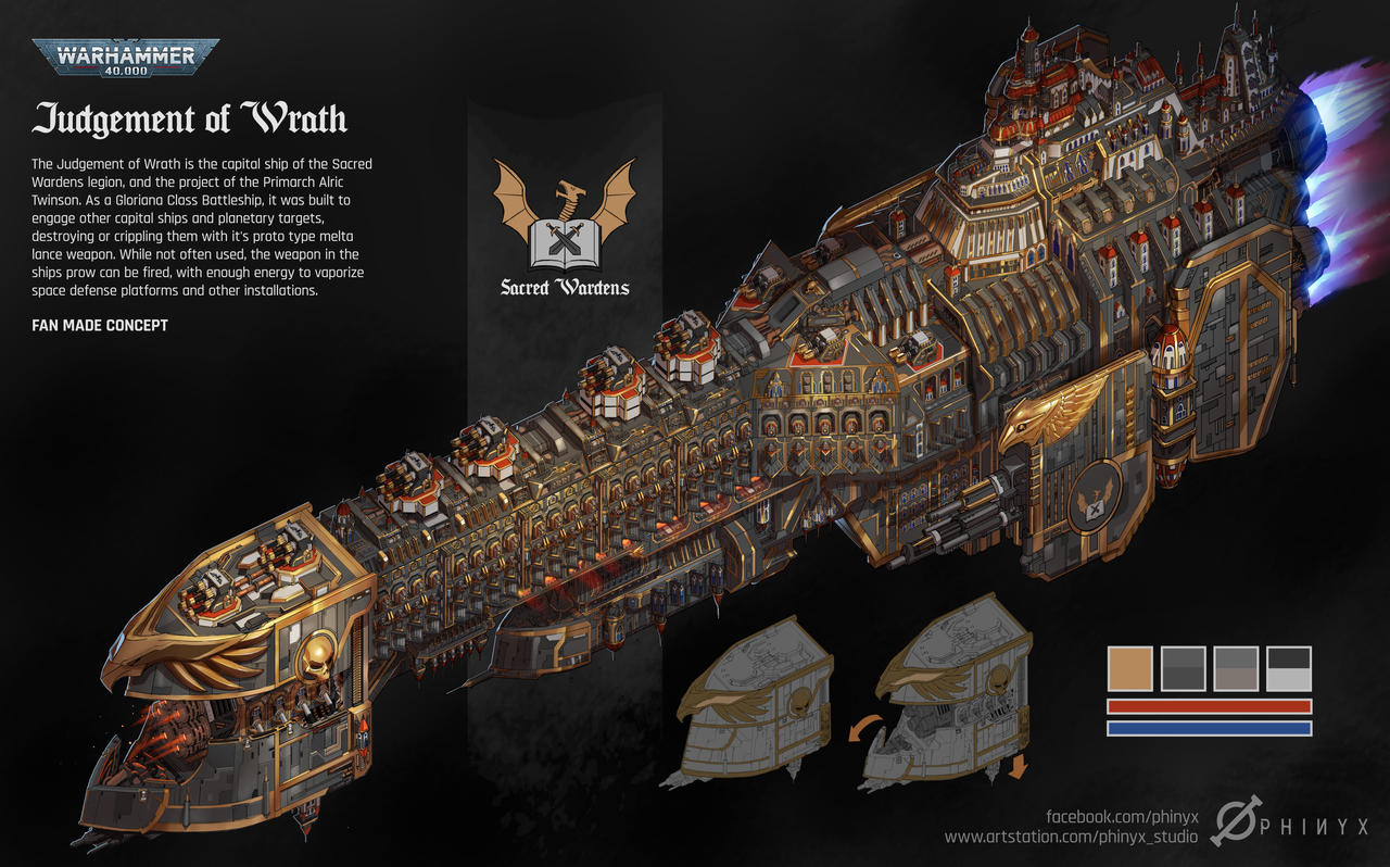ArtStation - Warhammer 40k, warlord titan commission