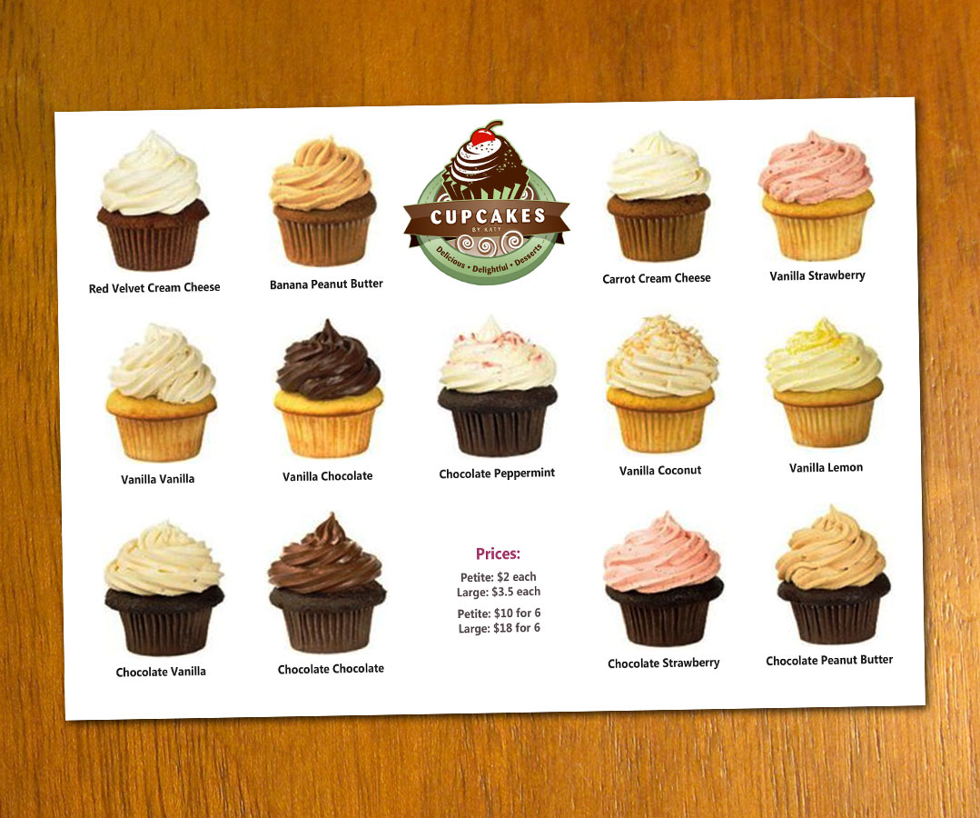 Cupcakes Menu Template