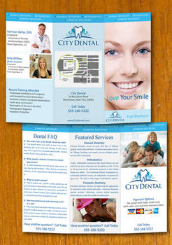 Dentist and Dental Brochure Template
