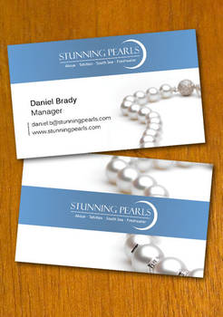 Pearl Jewelry Business Card Template