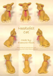 Needle Felted Figurine - Cat - 01