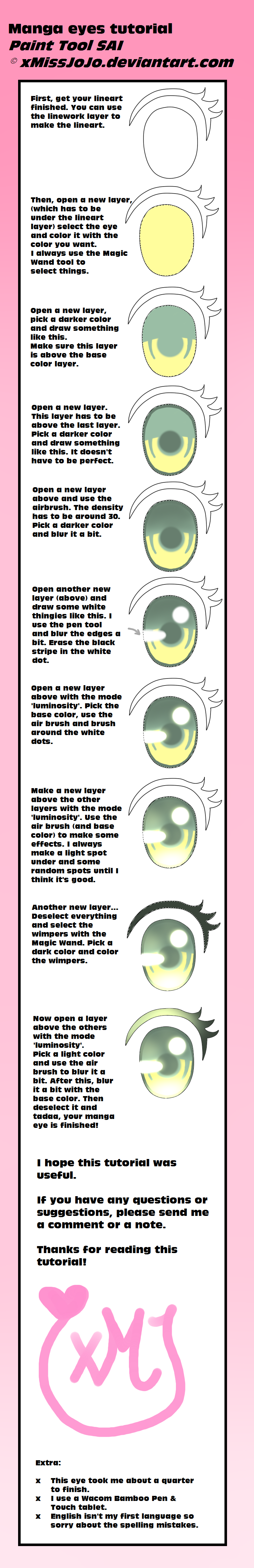 Manga eyes tutorial Paint Tool SAI