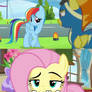 Fluttershy's reaction to Care Mare