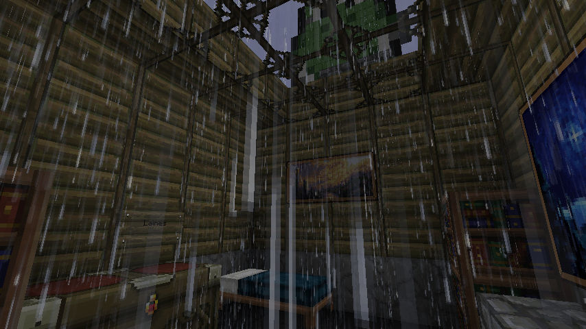 Minecraft Raining Room Minecraft Beta 1.5 - Rain in my house by McTaylis on DeviantArt