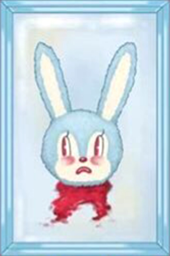 Blue Bunny Head