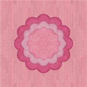 Peach Flooring And Floral Rug (pink)