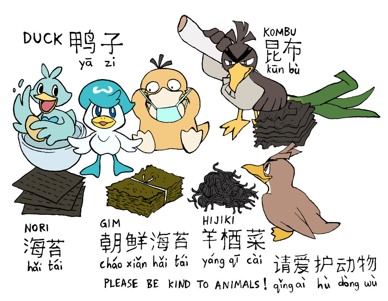 Vf6 Sea Vegetables Pokemon Ducks By Ksmaggie On Deviantart Vf6 Sea Vegetables Pokemon Ducks By Ksmaggie On Deviantart