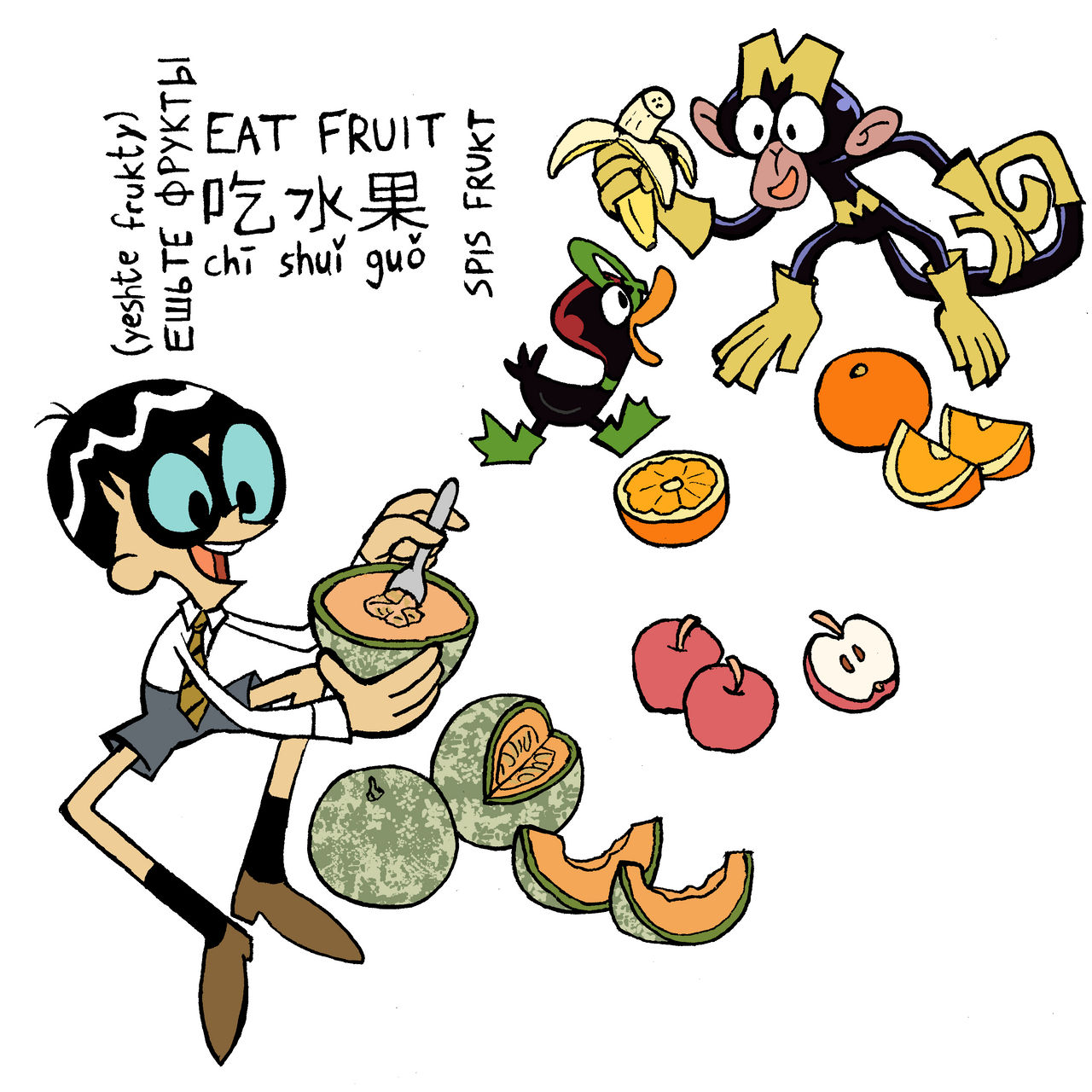 VF10, Mandark, Monkey, Quackor by ksmaggie on DeviantArt