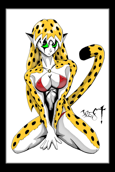 GD- cheetah sexy pin up-2