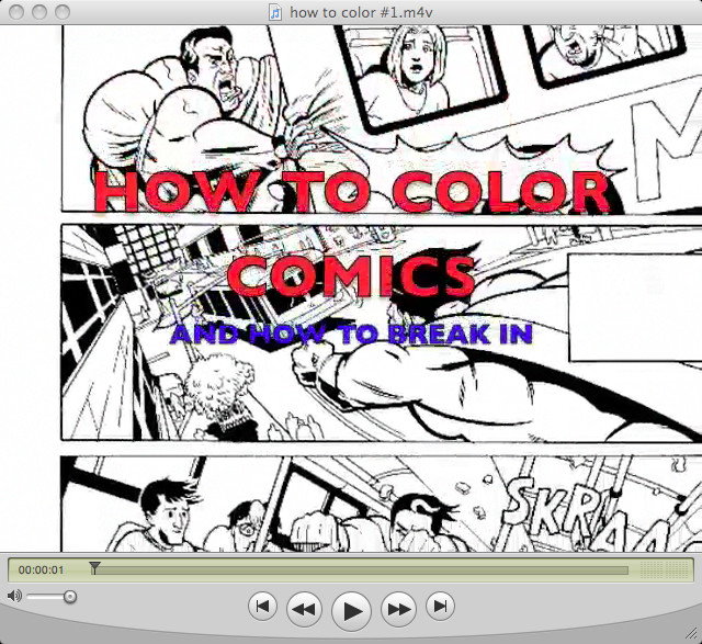 how to color comics 1of 5