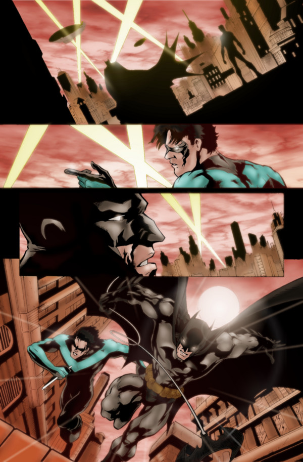 Batman and NightWing colors