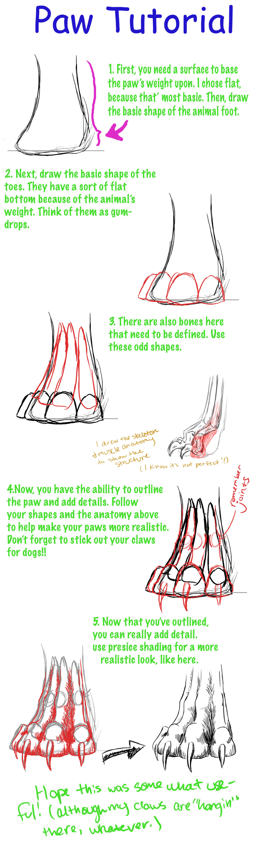 Paw Tutorial By Earthsea 23 On DeviantArt paw-tutorial-by-earthsea-23-on-deviantart