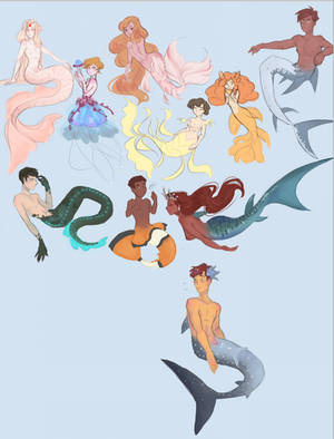 ocs - mermaid au